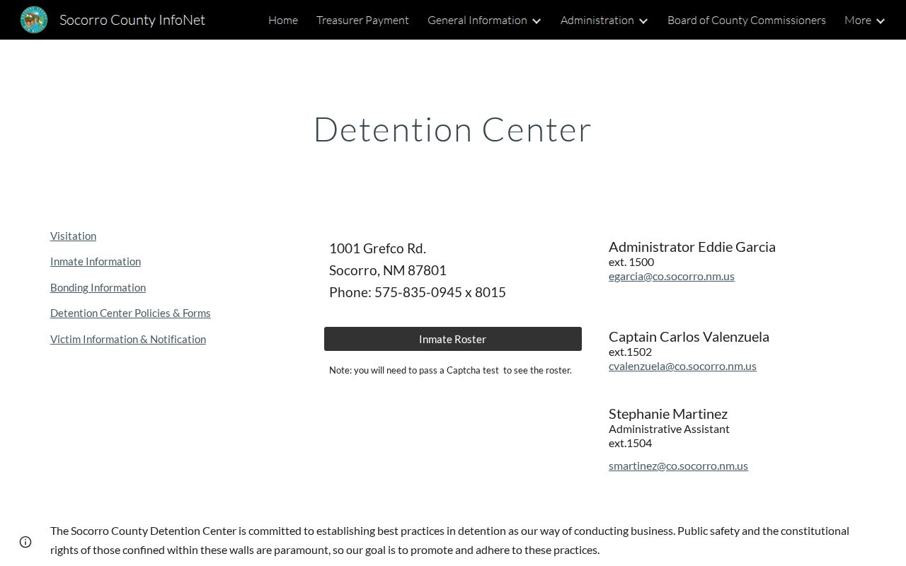 Socorro County Detention Center release and roster information